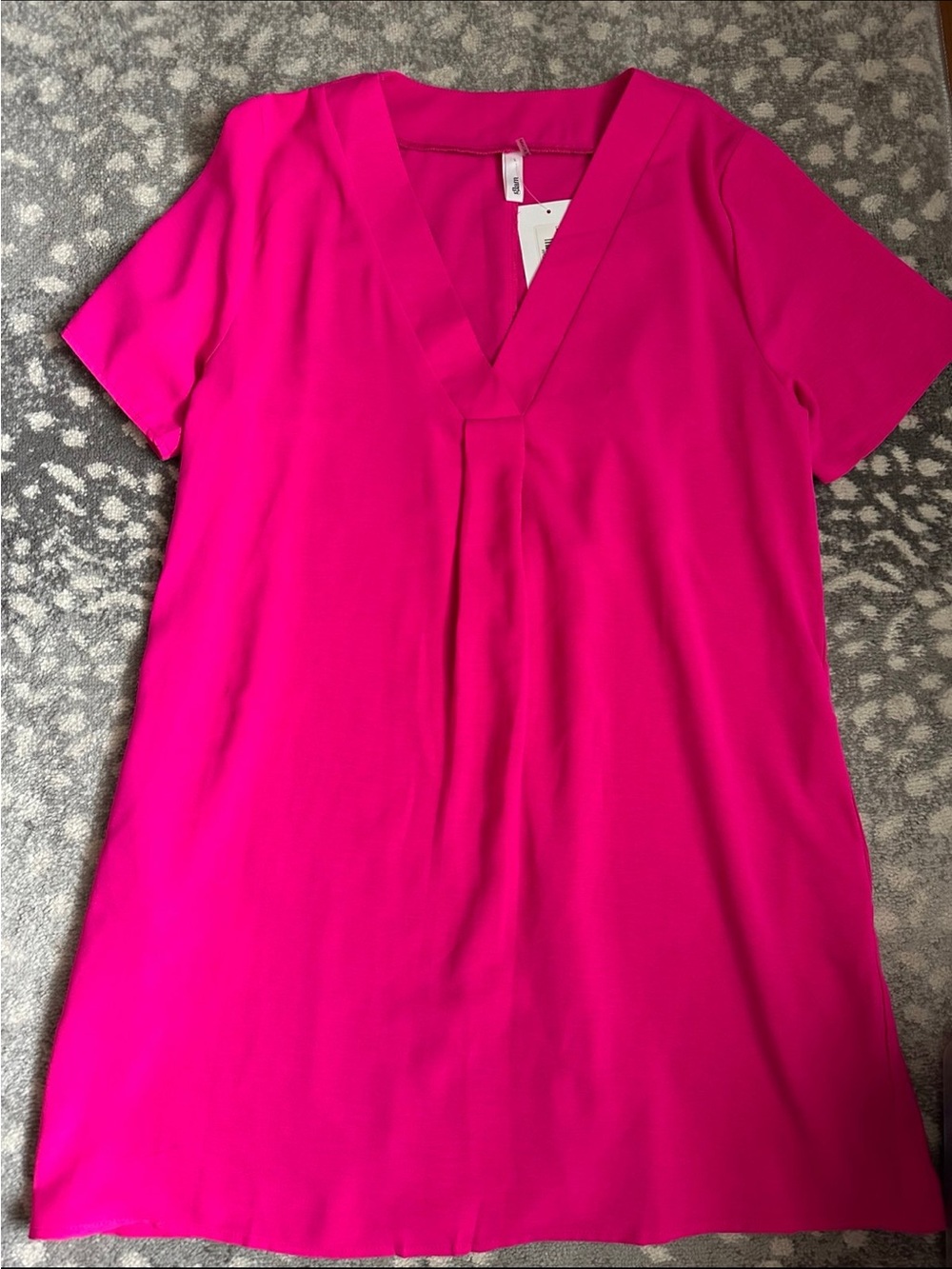 glam hot pink dress